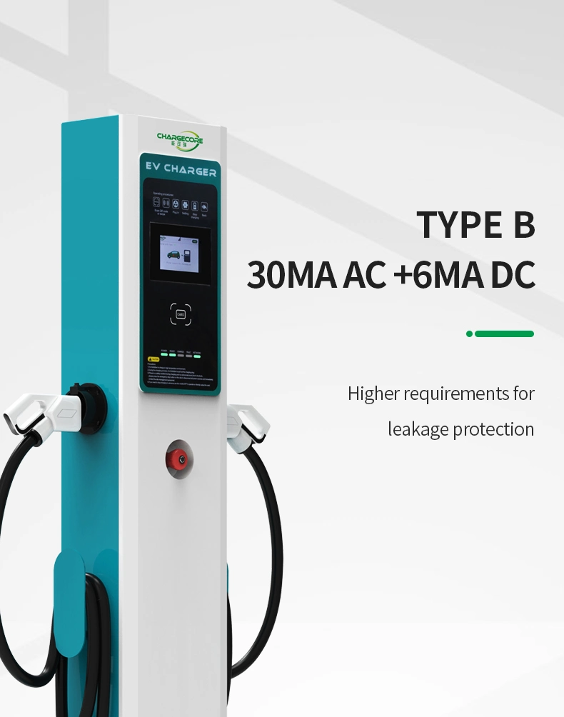Hot Sale 7/22/43 Kw EV Charger for Electric Vehicles Ocpp1.6j Type1 Type 2 Car Charging Station
