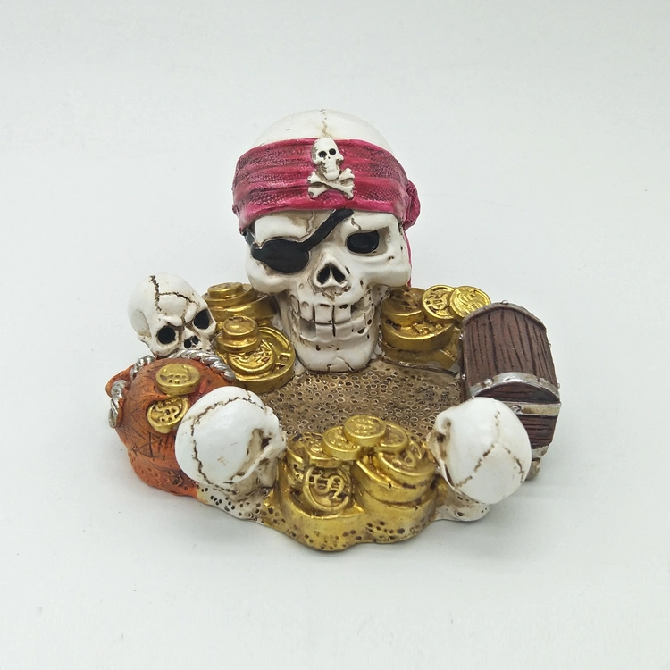 Resin Cigar Ashtray Day of The Dead Souvenir Gift Cool Skull Ashtray