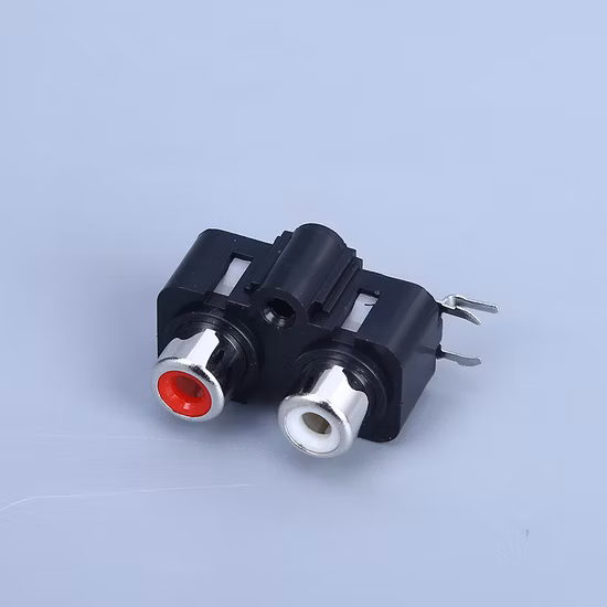 AV Ports/AV Jack/RCA Connector/RCA Jack with Silvering in White Jack
